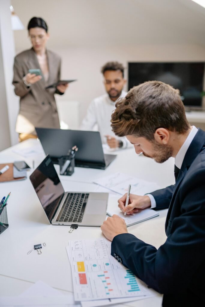 Financial Team working